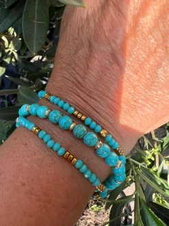 VIAMAJA Armbånd<Armbånd Luna Turkis – Sæt med 3 stk
