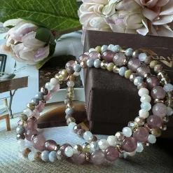 VIAMAJA Armbånd<Armbånd Luna Vintage Rose – Sæt med 3 stk