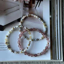 VIAMAJA Armbånd<Armbånd Luna Vintage Rose – Sæt med 3 stk