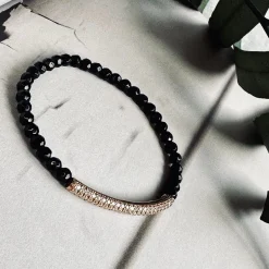 VIAMAJA Armbånd<Armbånd Maja ONYX m. forgyldt sterling silver