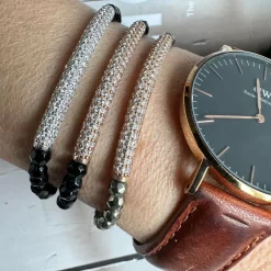 VIAMAJA Armbånd<Armbånd Maja ONYX m. forgyldt sterling silver