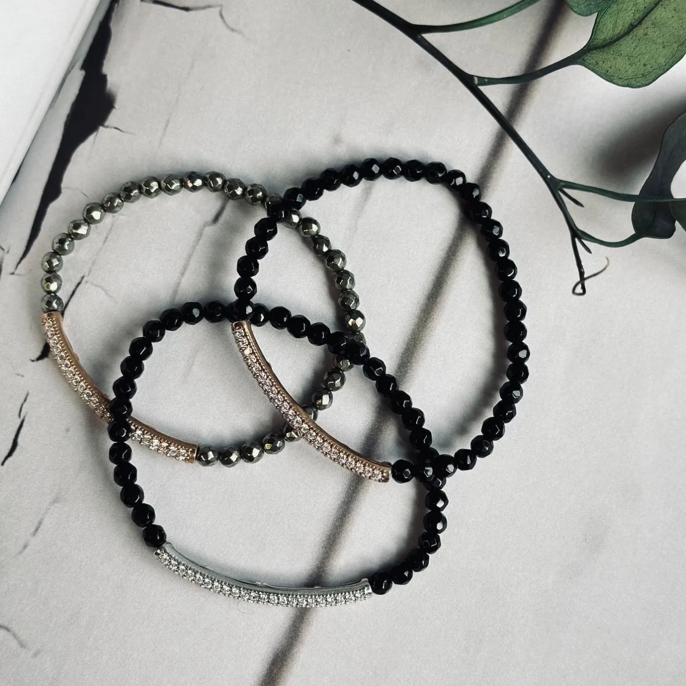 VIAMAJA Armbånd<Armbånd Maja PYRIT m. forgyldt sterling silver