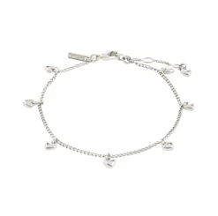 VIAMAJA Armbånd|Til Konfirmanden<Armbånd med hjerter - Sølvbelagt