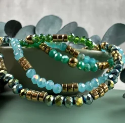 VIAMAJA Armbånd<Armbånd Merle – green mix 1.Stk