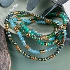VIAMAJA Armbånd<Armbånd Merle – green mix 1.Stk