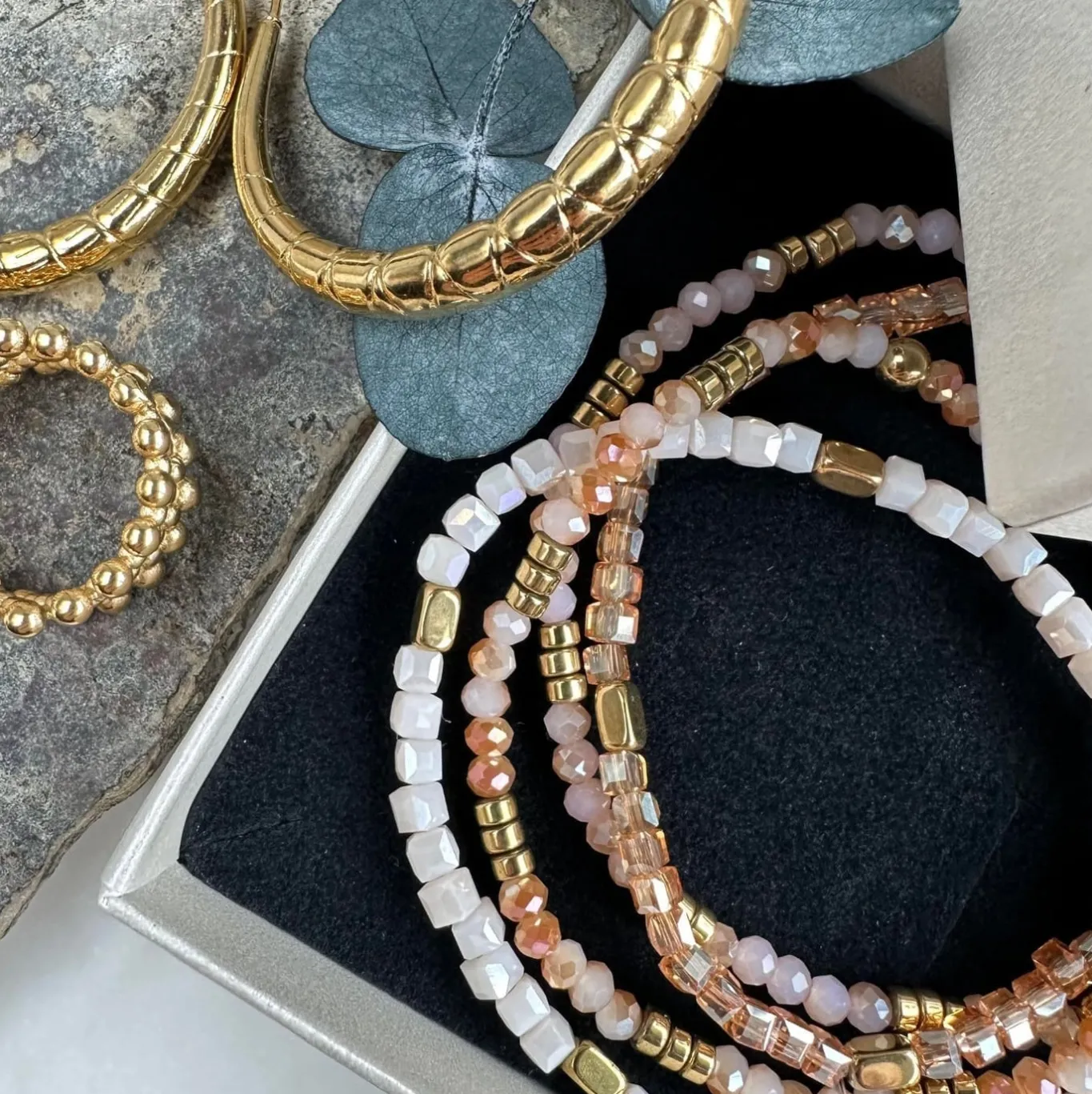 VIAMAJA Armbånd<Armbånd Merle – Nature mix 1.Stk