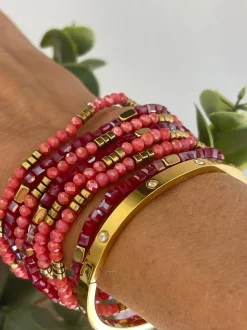 VIAMAJA Armbånd|Jul<Armbånd Merle – Red mix 1.Stk