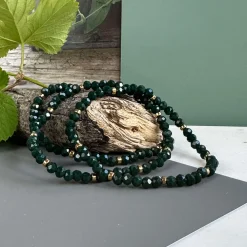 VIAMAJA Armbånd<Armbånd Merle Forest Green - Sæt med 3 stk
