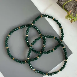 VIAMAJA Armbånd<Armbånd Merle Forest Green - Sæt med 3 stk