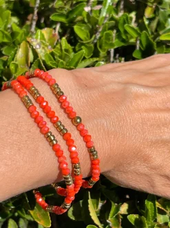 VIAMAJA Armbånd<Armbånd Merle Orange - Sæt med 3 stk