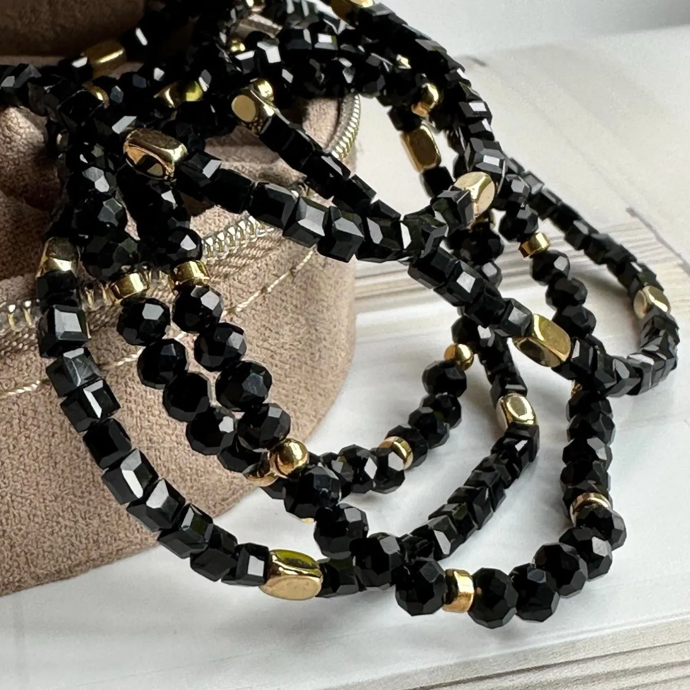VIAMAJA Armbånd<Armbånd Merle Sort mix - Sæt med 5 stk