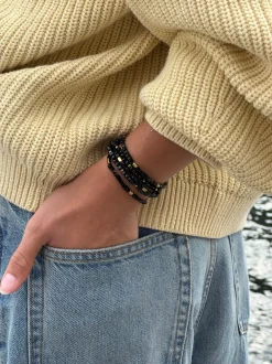 VIAMAJA Armbånd<Armbånd Merle Sort mix - Sæt med 5 stk