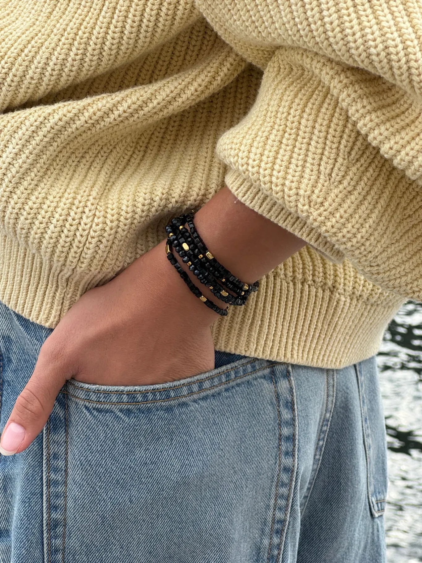 VIAMAJA Armbånd<Armbånd Merle Sort mix - Sæt med 5 stk