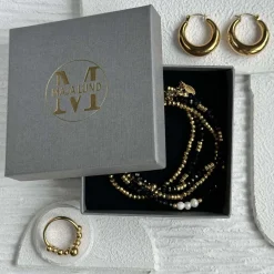 VIAMAJA Armbånd<Armbånd MICHELLE Black / Pearl - 5 stk
