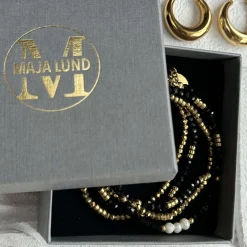 VIAMAJA Armbånd<Armbånd MICHELLE Black / Pearl - 5 stk