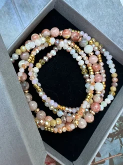 VIAMAJA Armbånd<Armbånd MICHELLE Natur – Sæt med 5 armbånd