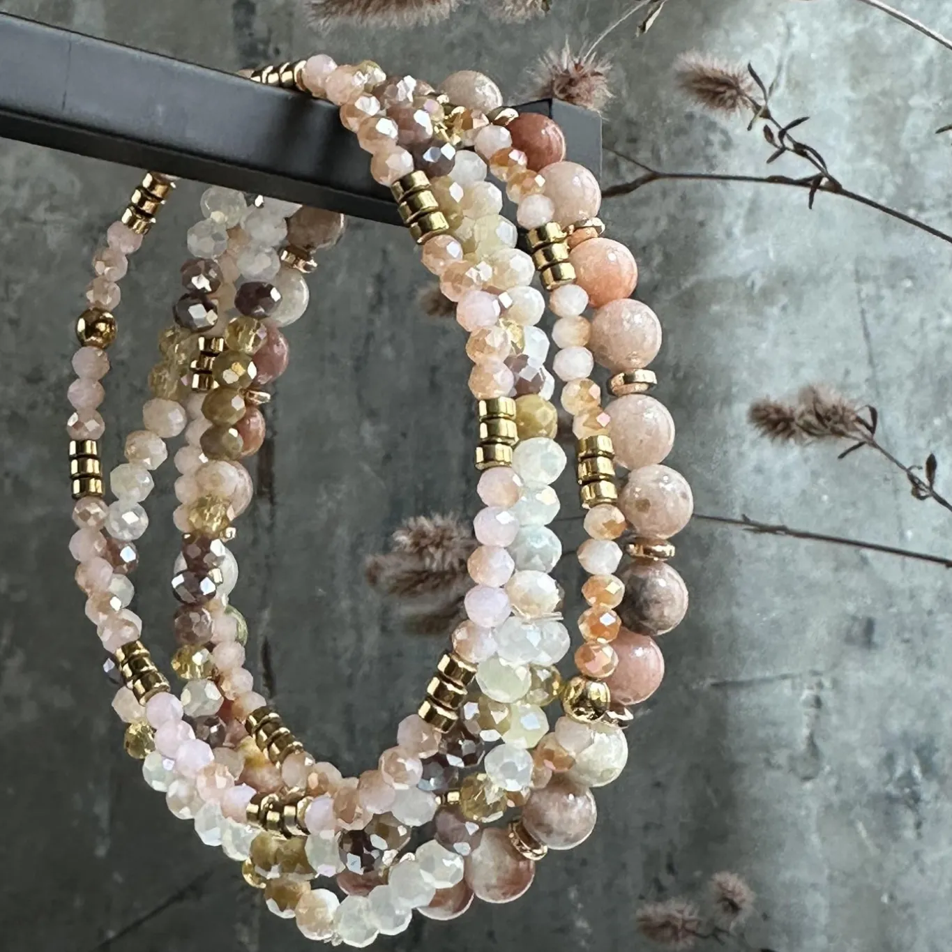 VIAMAJA Armbånd<Armbånd MICHELLE Natur – Sæt med 5 armbånd