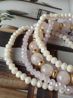VIAMAJA Armbånd<Armbånd MICHELLE Soft Rose / Mix - 5 stk