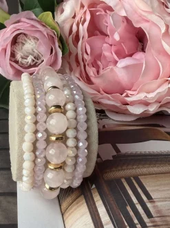 VIAMAJA Armbånd<Armbånd MICHELLE Soft Rose / Mix - 5 stk