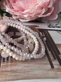 VIAMAJA Armbånd<Armbånd MICHELLE Soft Rose / Mix - 5 stk