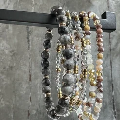 VIAMAJA Armbånd<Armbånd MICHELLE Stone – Sæt med 5 armbånd