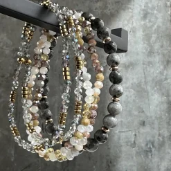 VIAMAJA Armbånd<Armbånd MICHELLE Stone – Sæt med 5 armbånd