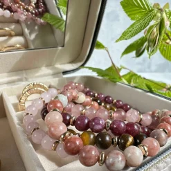 VIAMAJA Armbånd<Armbånd Mollie – Natur / Rose mix