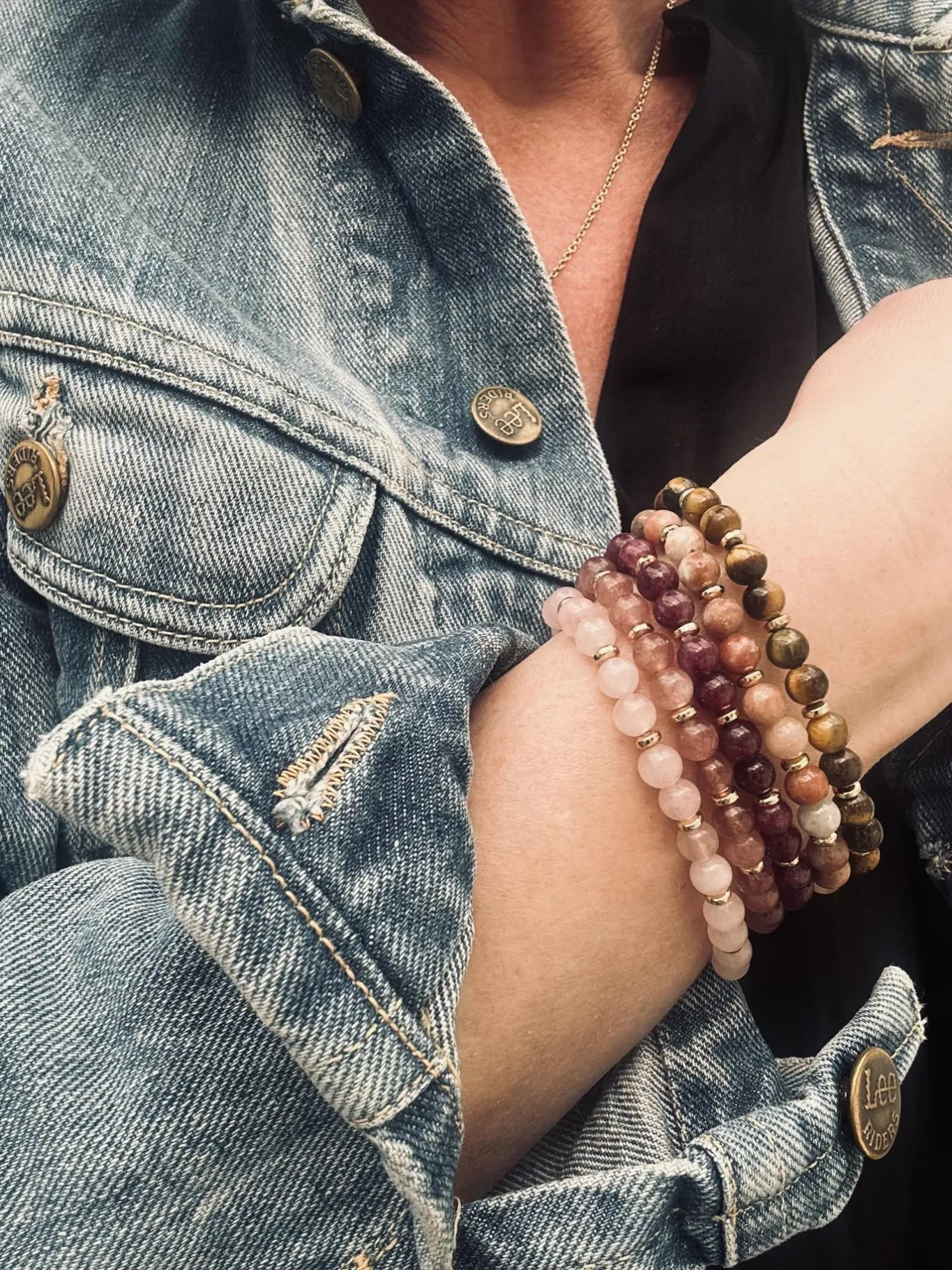VIAMAJA Armbånd<Armbånd Mollie – Natur / Rose mix