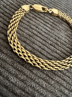 VIAMAJA Armbånd|Vandfaste Smykker<Armbånd Nelly forgyldt 17cm - Vandfast