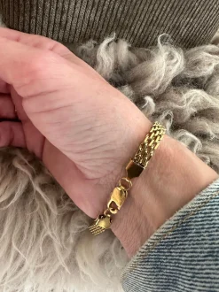 VIAMAJA Armbånd|Vandfaste Smykker<Armbånd Nelly forgyldt 17cm - Vandfast