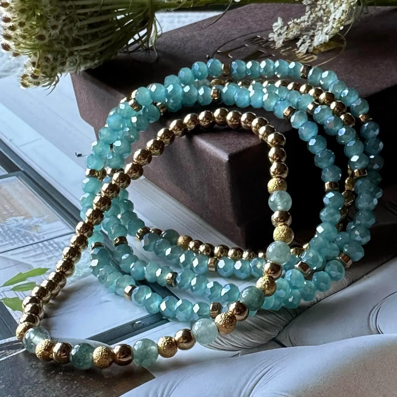 VIAMAJA Armbånd<Armbånd Ofelia Aqua - Sæt med 5 armbånd