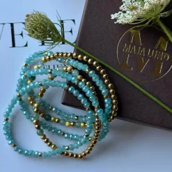 VIAMAJA Armbånd<Armbånd Ofelia Aqua - Sæt med 5 armbånd