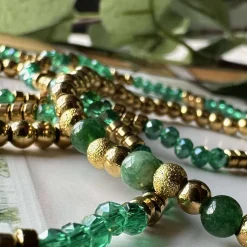 VIAMAJA Armbånd<Armbånd Ofelia Emerald - Sæt med 5 armbånd