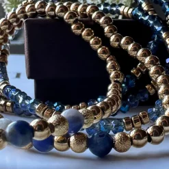 VIAMAJA Armbånd<Armbånd Ofelia Navy - Sæt med 5 armbånd