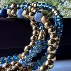 VIAMAJA Armbånd<Armbånd Ofelia Navy - Sæt med 5 armbånd
