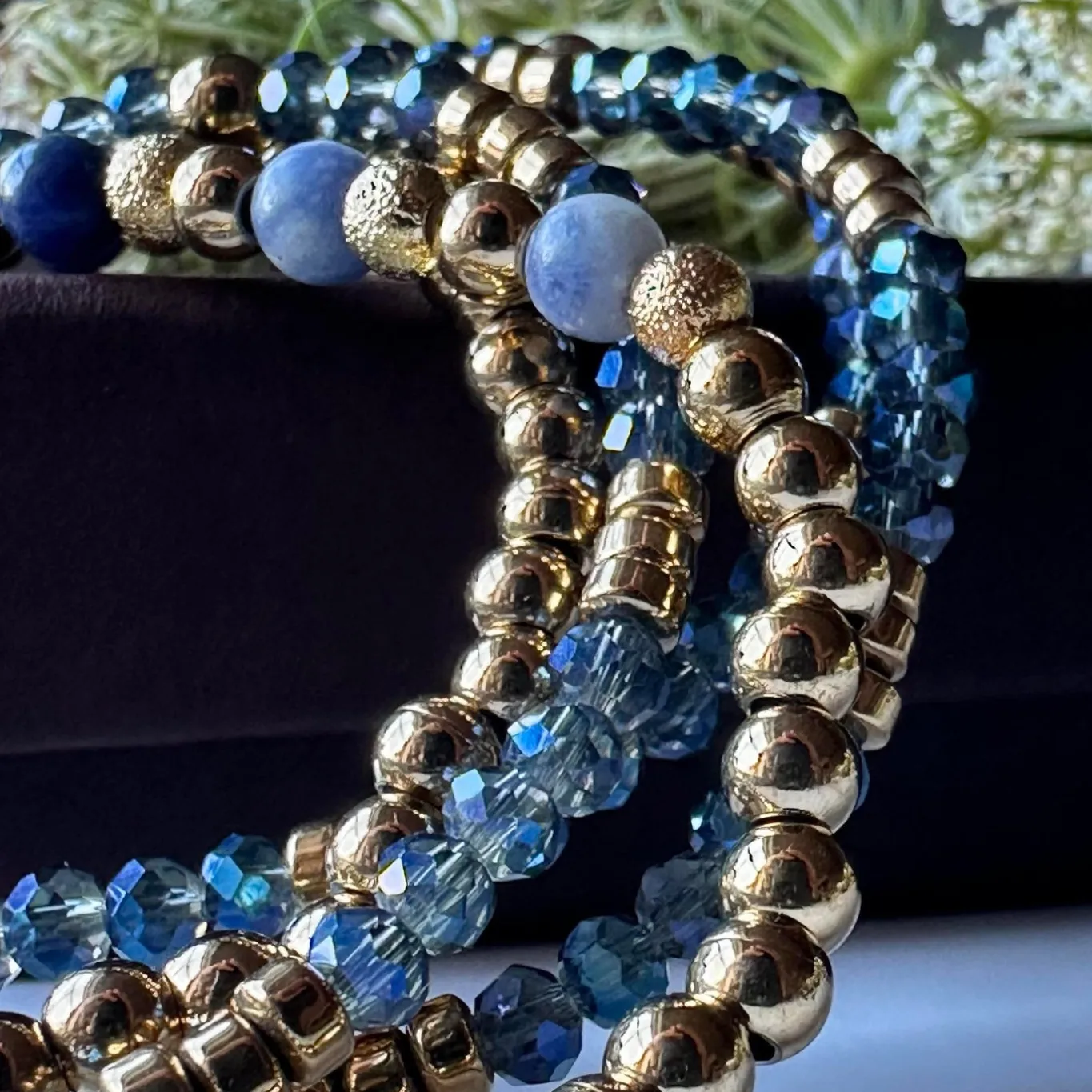 VIAMAJA Armbånd<Armbånd Ofelia Navy - Sæt med 5 armbånd