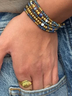 VIAMAJA Armbånd<Armbånd Ofelia Navy - Sæt med 5 armbånd