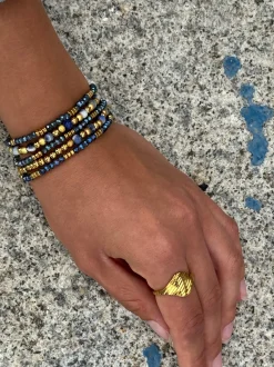 VIAMAJA Armbånd<Armbånd Ofelia Navy - Sæt med 5 armbånd