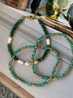 VIAMAJA Armbånd<Armbånd Sarabella Emerald – Sæt med 3 stk