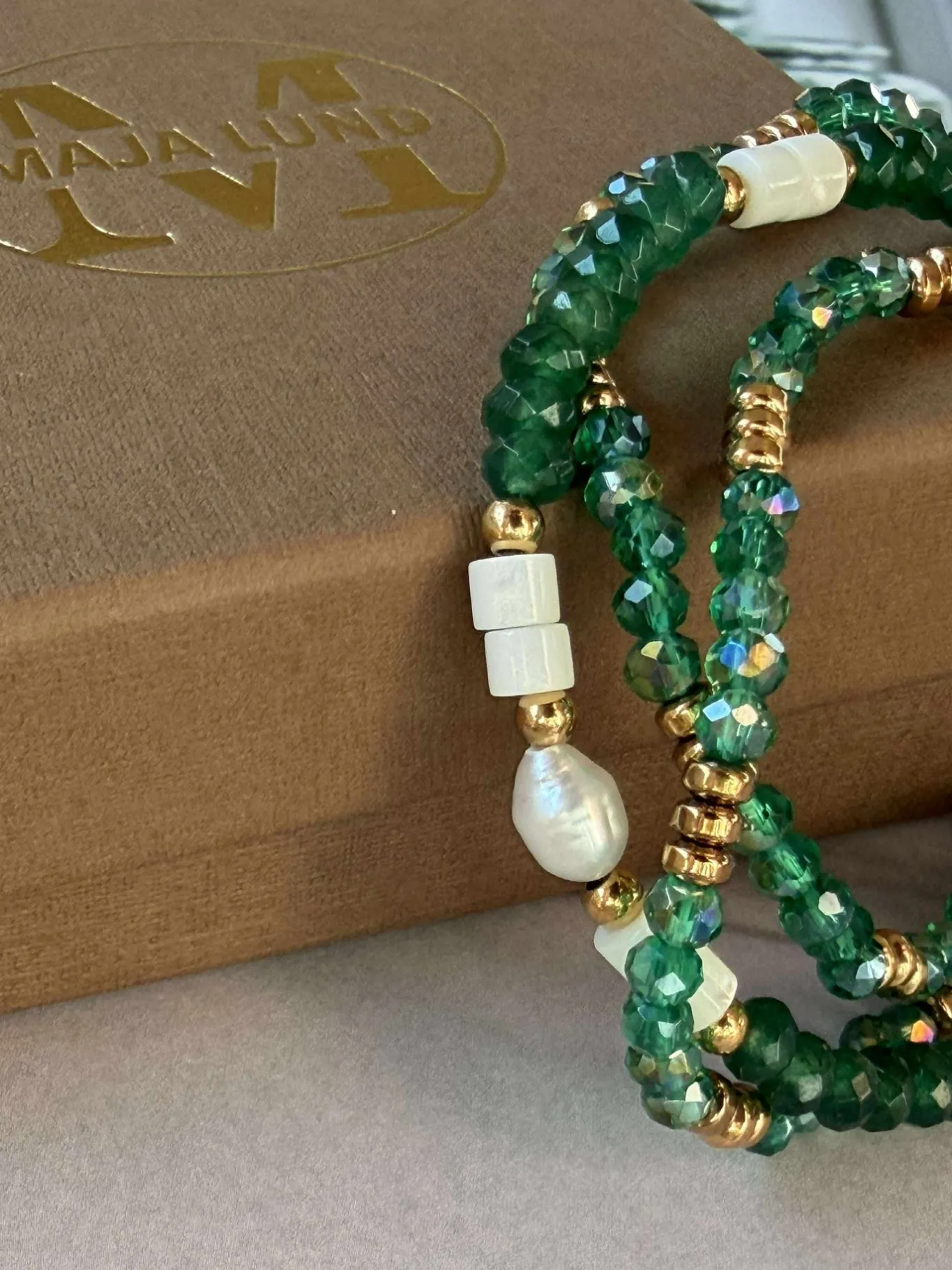 VIAMAJA Armbånd<Armbånd Sarabella Emerald – Sæt med 3 stk