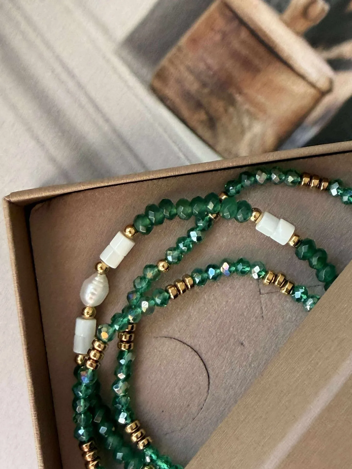 VIAMAJA Armbånd<Armbånd Sarabella Emerald – Sæt med 3 stk