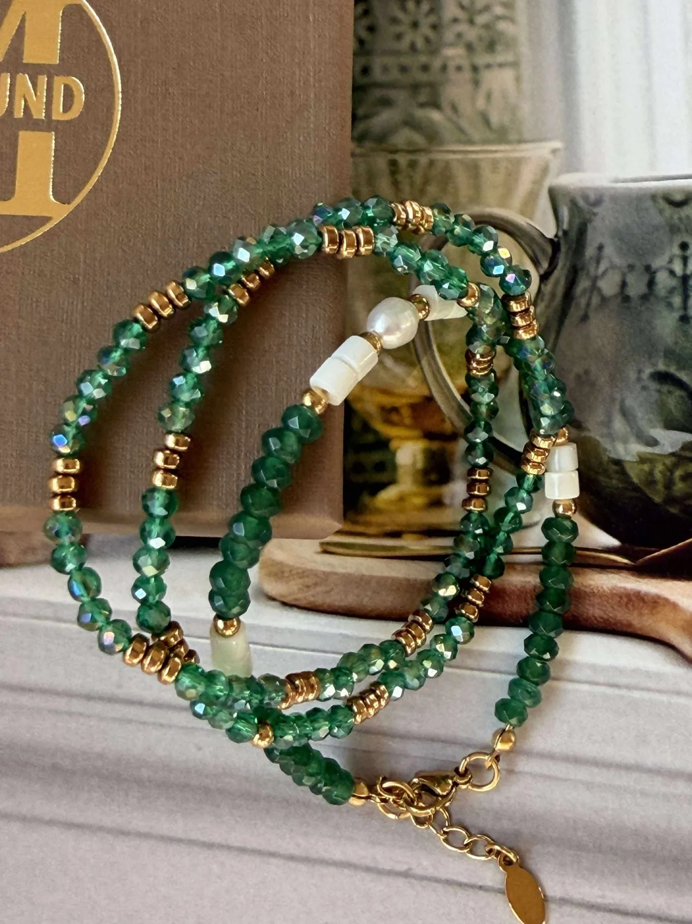 VIAMAJA Armbånd<Armbånd Sarabella Emerald – Sæt med 3 stk