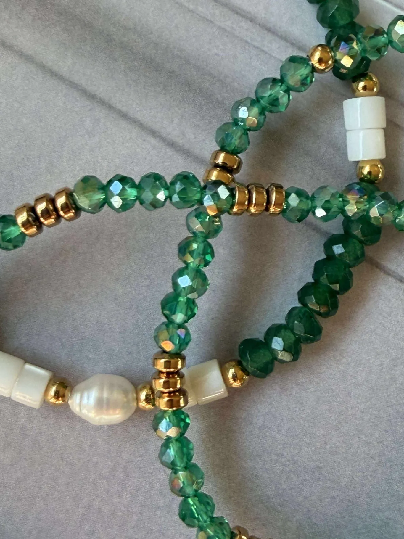VIAMAJA Armbånd<Armbånd Sarabella Emerald – Sæt med 3 stk
