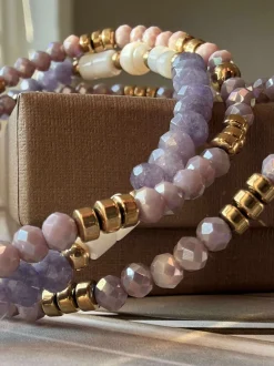 VIAMAJA Armbånd<Armbånd Sarabella Lavendel – Sæt med 3 stk