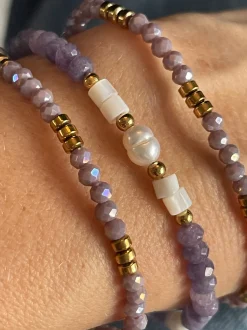 VIAMAJA Armbånd<Armbånd Sarabella Lavendel – Sæt med 3 stk