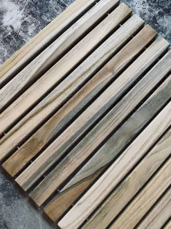 VIAMAJA Bademåtter<Bademåtte - Teak rulle 40x60