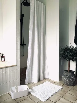 VIAMAJA Bademåtter|Tilbehør Til Badeværelse<Badeværelsessæt: Badeforhæng & bademåtte / Hvid