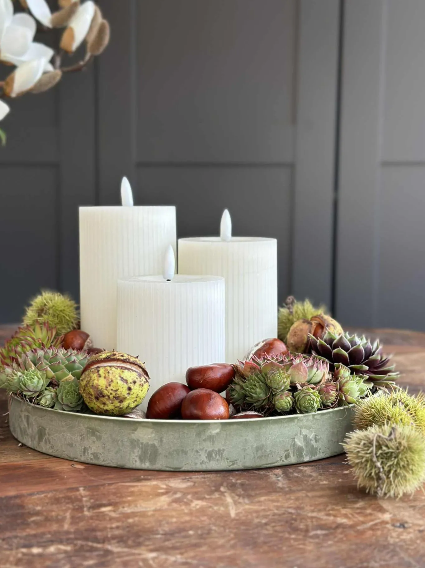 VIAMAJA Fad / Bakker<Bakke beton look – Stor grøn