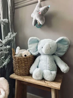 VIAMAJA Mini Maja<Bamse Elefant 38cm - Lyseblå