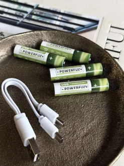 VIAMAJA Lys Og Led|Led Genopladelige<Batterier - Genopladelige AAA